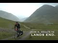 John O,Groats to Lands End bicycle ride 2016