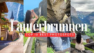 TOP 10 BEST PHOTOSPOTS LAUTERBRUNNEN Switzerlands most beautiful village, full travel guide 2023