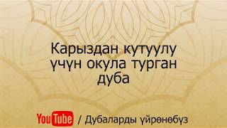 Карыздан кутулуу үчүн окула турган дуба