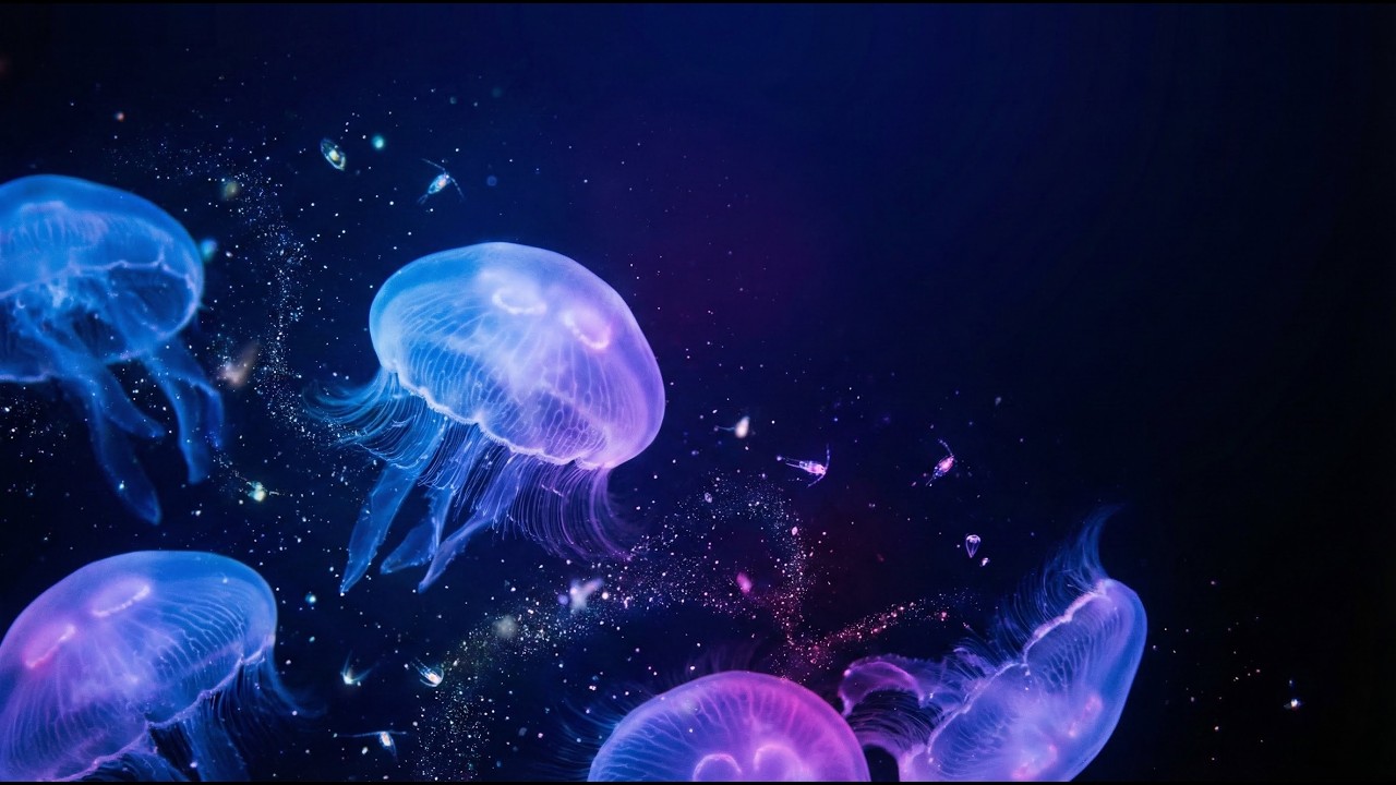 【没入感】青い世界に包まれる1時間。睡眠導入BGM ｜ 1 Hour Deep Ocean Immersion - Relaxing Music for Sleep