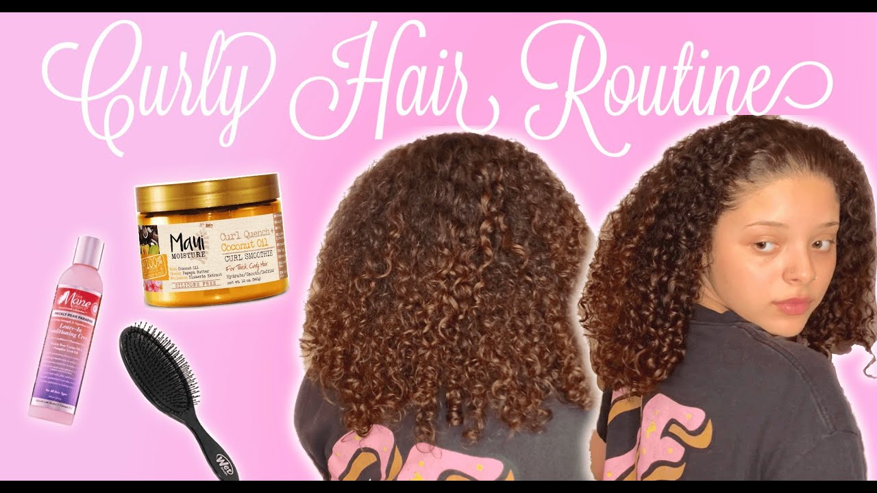 Affordable Curly Hair Routine - YouTube