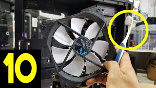 How To Clean Your Computer From Dust Without Compressed Air With An Old Toothbrush | Pt 10