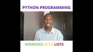 Python tutorials for absolute beginners || Lecture 3 || Working with Lists