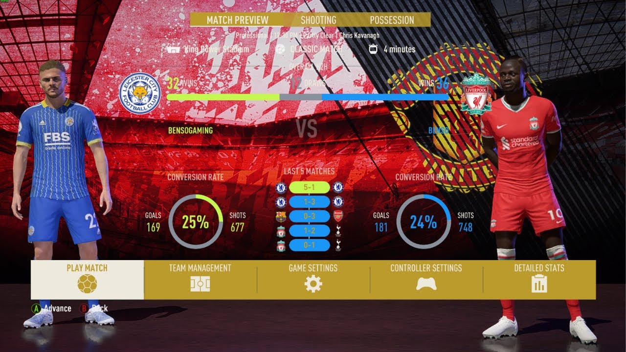 FIFA 22 NEXT GEN PC 1v1 LEICESTER CITY VS LIVERPOOL YouTube