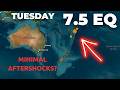 7 5 Earthquake In Tonga Has Produced Minimal Aftershocks What Does That Mean Tuesday Update