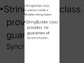 StringBuilder Class | core java #corejava