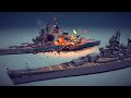 Satisfying Random Destruction #7 Feat. Iowa-class Battleship | Besiege