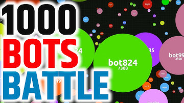 Agario Biggest Cell Ever 1000 Bots Battle - Part 1
