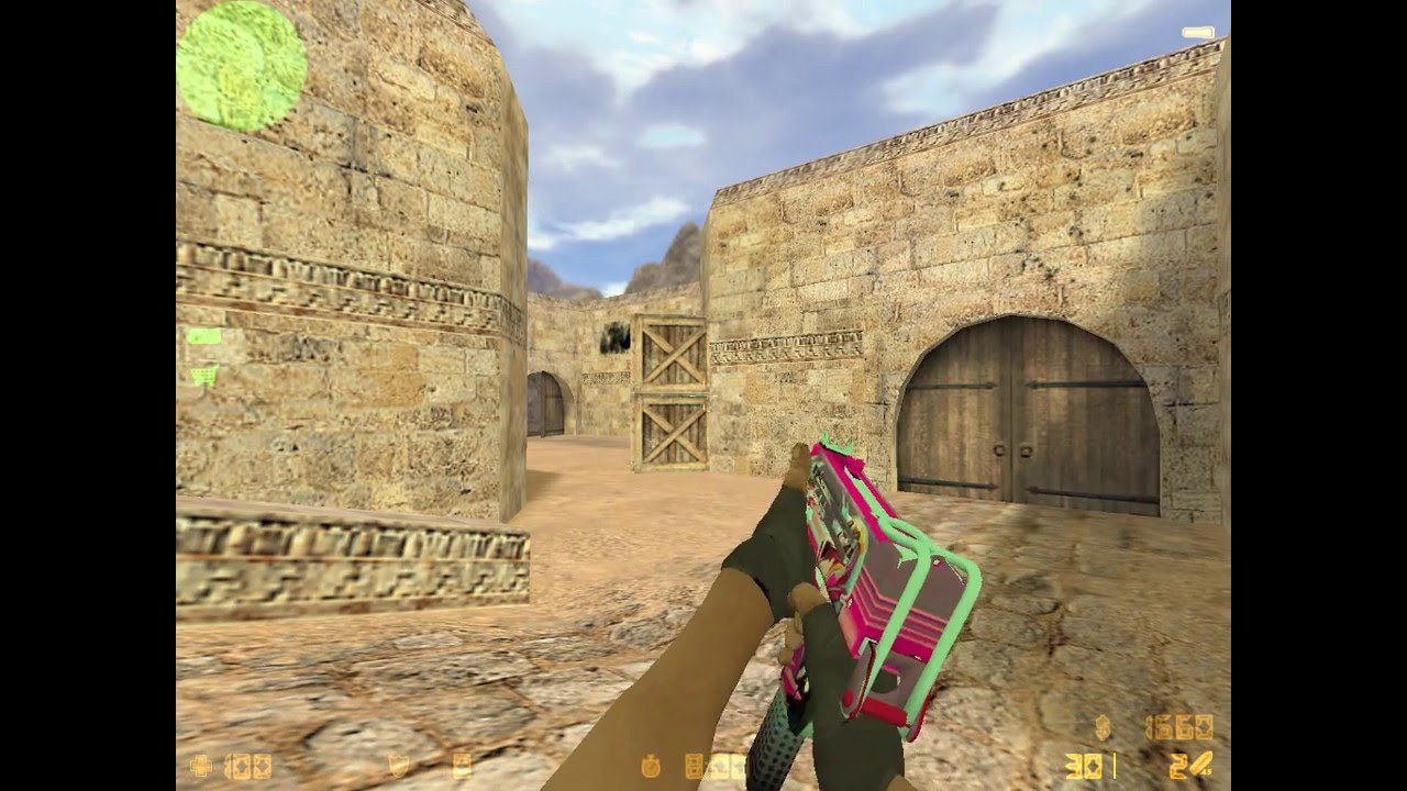 mac-10{неоновый гонщик}{CS 1.6}{CS:GO}