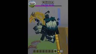 King Ghidorah vs King Titan Mutant Warden | Minecraft MobBattle #shorts #minecraft