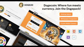 Doge20 Bootstrap & Tailwind CSS Template - Professional Meme Token Landing UI 🐶🚀