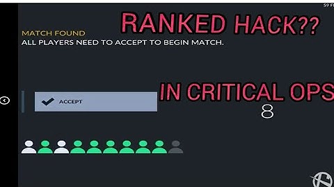 CRITICAL OPS: RANKED HACKED OR GLITCH: THEY WILL FIX IT SOON.