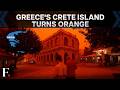 Saharan Dust Storm Turns Greece’s Crete Island Orange, Flights Disrupted | N18G