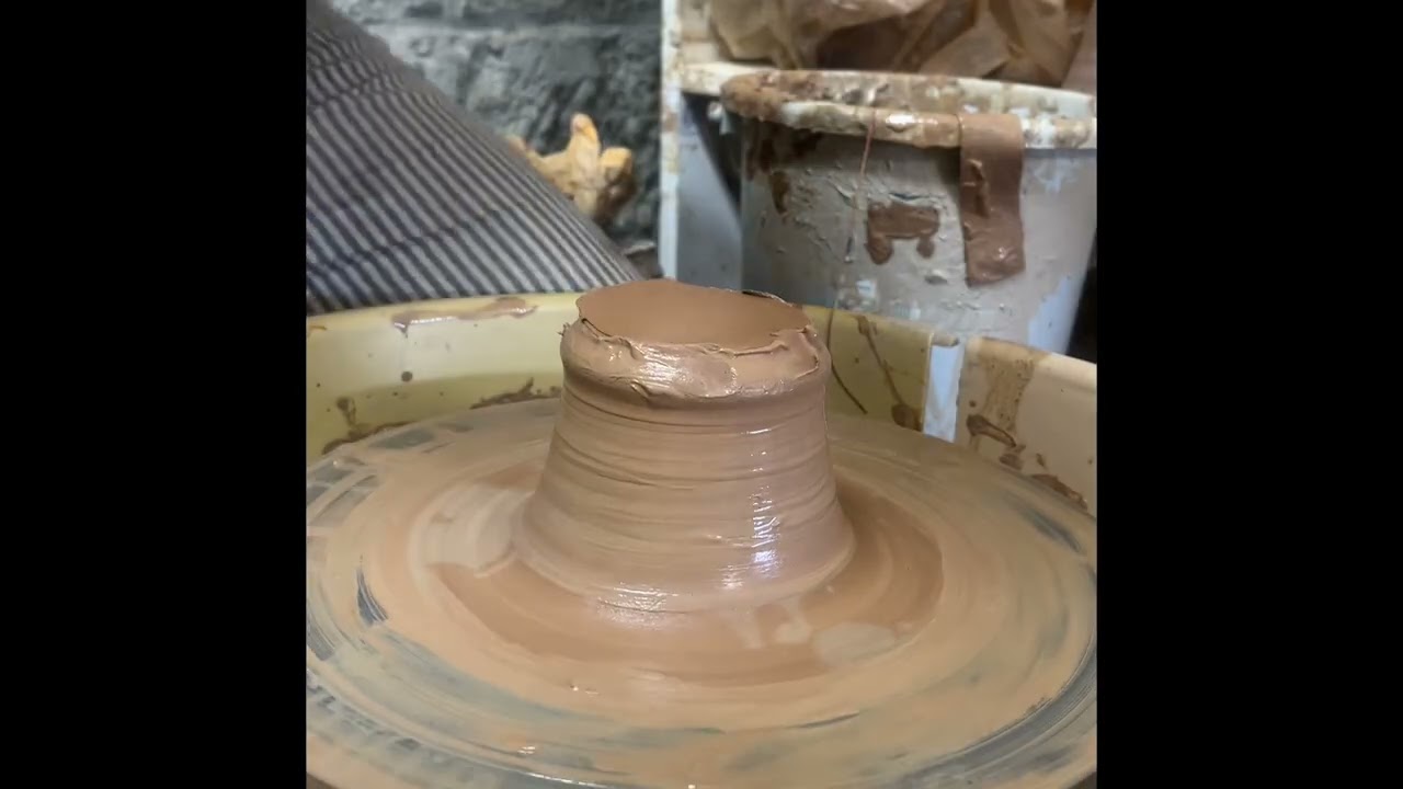 Making mugs in my studio -Hungarian hands on Japanese clay