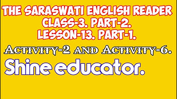 english reader class 3 lesson 13 | saraswati english reader class 3 part 2 lesson 13 | ssvm class3