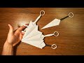 How to make a paper kunai knife with cover easy | Paper Weapons Easy To Make