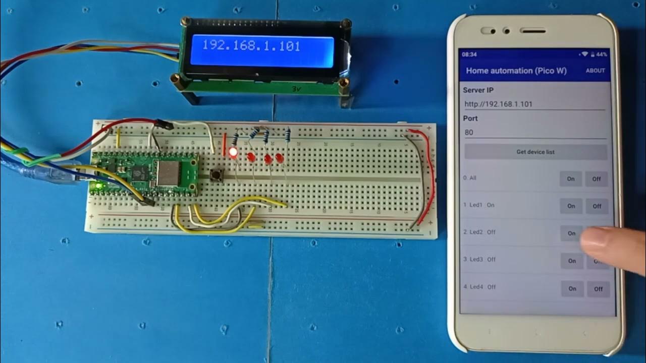 Raspberry Pi Pico W : Home automation using Wifi (Python) - YouTube