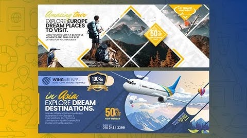 design awesome website web banner logo slider or header flyer and email banner