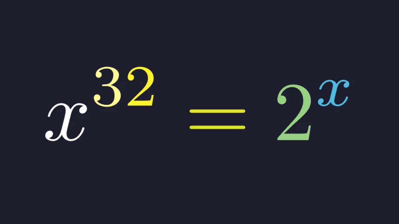 Can You Find All 3 Solutions To This INSANE Exponential Equation?