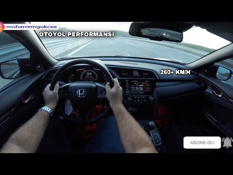 240 HP HONDA CIVIC HB | OTOYOL SÜRÜŞÜ VE SON HIZ | 264 KM/H | 1.5 IVTEC TURBO STAGE2 | YAVRU TYPER