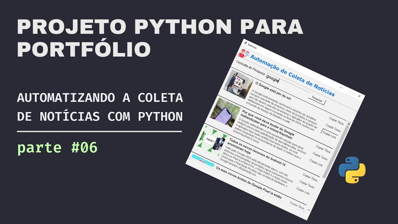 Como fazer Automação de Coleta de dados em Python #parte6 #python - YouTube