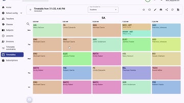Horarium.ai: Schedule simultaneous lessons for subgroups