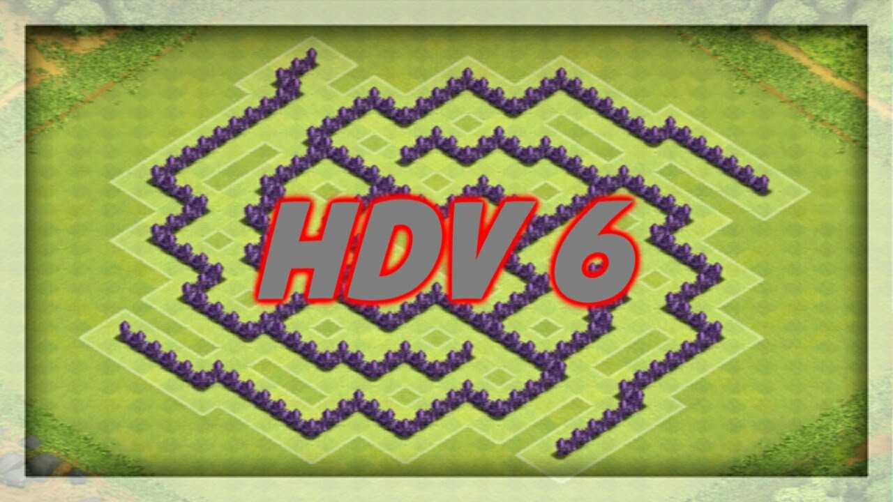 TUTO/ COMMENT FAIRE UN BON VILLAGE COC HDV 6 ! - YouTube