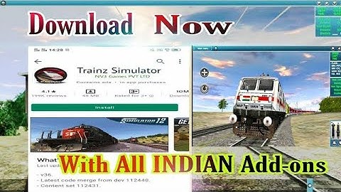 #tutorial How to #Download & #Install #Indiantrainzsimulator In #Android || Indian lag free addons||