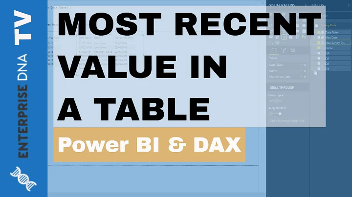 Calculate The Last Or Max Value Within A Table Of Data Using DAX In Power BI