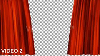 Red Curtains Open | Motion Graphics - Envato elements