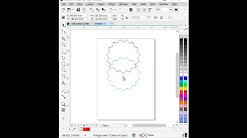 Flower Shape Design | Polygon Tool | CorelDraw Design #logo #coreldrawtutorials #coreldrow