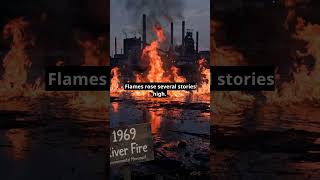 When a River Literally Caught Fire 🔥 #Shorts #WeirdHistory #EnvironmentalHistory