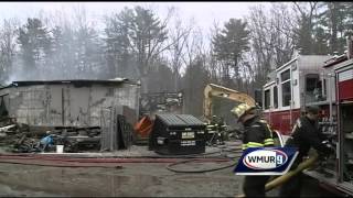 Crews fight fire at Salem salvage yard