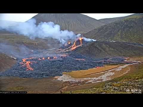 TIMELAPSE: Eruption in Fagradalsfjall (Iceland) Part 2