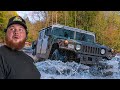 Testing how tough our military humvee is