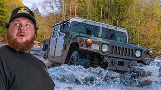 Testing How Tough Our Military Humvee is......