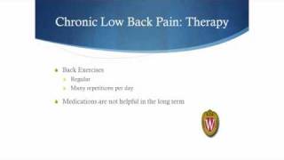 Management of Low Back Pain