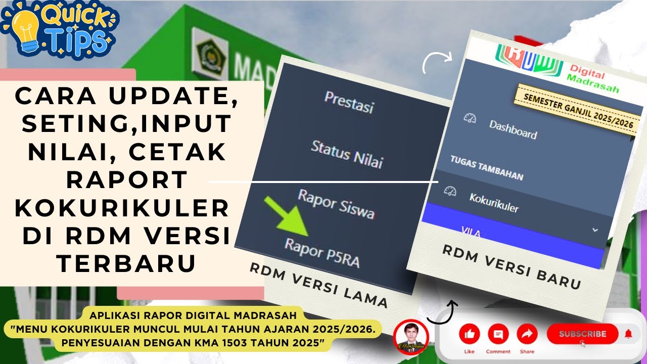 Full Lengkap! Cara Update, Seting, Input Nilai dan Cetak Raport ...