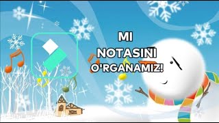 "MI" notasini o'rganamiz. Musiqa savodi.