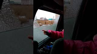 Ледяная Глазурь На Машине. Ice Storm. Ice Window. Smashing The Car Window