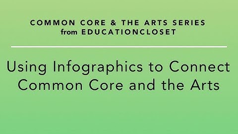 Using Infographics to Connect Common Core and the Arts