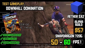 Downhill Domination PS2 Test Gameplay Setting Aether Sx2 On Snapdragon 720 G
