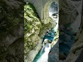 Beautiful Waterfall ,Teufels Bridge, Switzerland