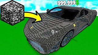 Minecraft NOOB vs PRO : HOW TO FIND A SECRET BEDROCK CAR IN MINECRAFT! Challenge 100% trolling!