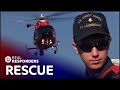 US Coast Guards Train For Helicopter Rescues | Water Cops