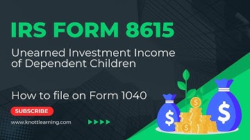 Hoe u kinderbelastingen kunt aangeven met IRS-formulier 8615