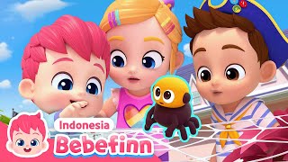 Laba-laba Kecil | Eensy Weensy Spider | Lagu Anak | Bebefinn Bahasa Indonesia