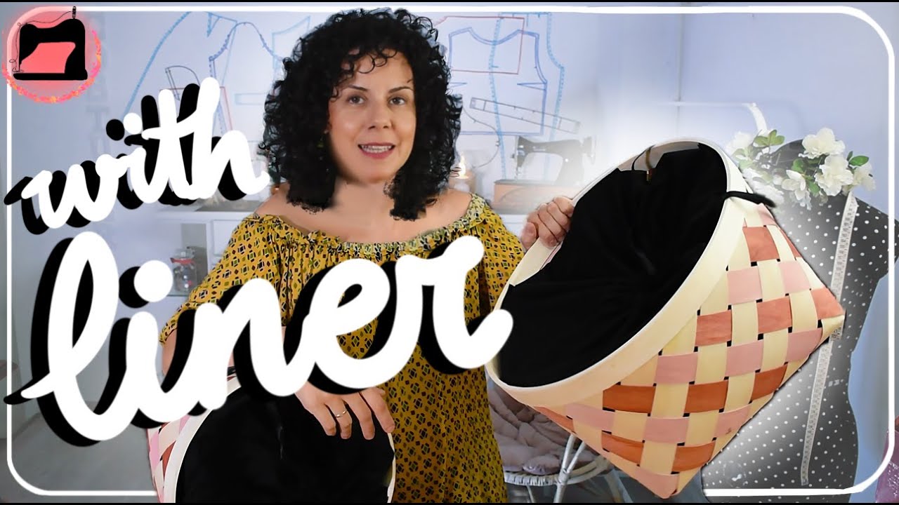 How to Make a Fabric Basket Liner with Drawstring | Step-by-Step ...