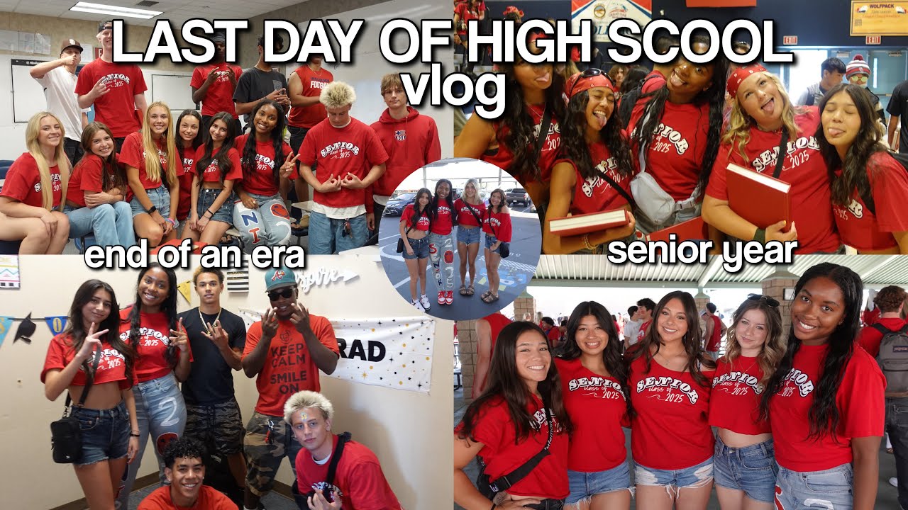 LAST DAY OF HIGH SCHOOL VLOG! | senior year - YouTube