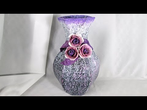 Как сделать вазу из бросового материала своими руками
